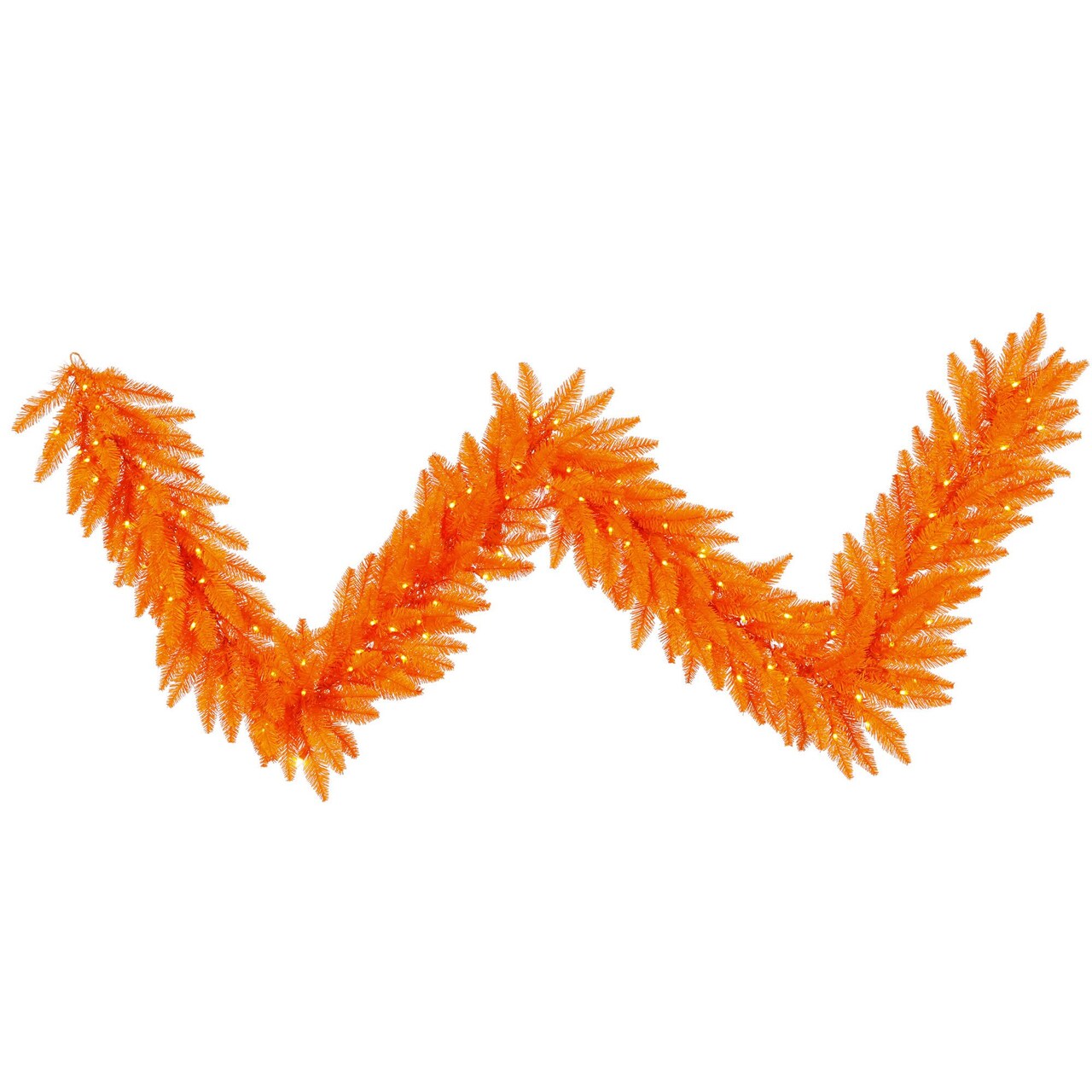Vickerman 9'x14" Orange Garland DL LED 100Org 250T - K162415LED